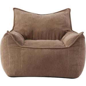 EBENCHICO Giant Bean Bag Chair Sofa for Adults Teens, Comfy Corduroy Large Bean Bag Chairs with Armrests for Bedroom Living Room, Adult BeanBag Lazy Sofa Couch Chairs with Filler Included, 39.3 inches x 35 inches x 32.6 inches