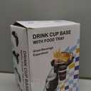 Car Cup Holder Tray,Upgrade 5-in-1 Removable Extender Car Food Tray,Car Cup Holder Phone Mount,Three Cup Holders and Width Adjustable Swivel Phone Holder,Road Trip Driver Gifts for Men Women