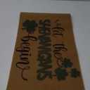 St.Patricks-Day-Welcome-Doormat for Spring-Outdoor - Lucky-Shamrock-Absorbent Soft-Front-Door-Mat with Non-Slip for Irish Home Decor17x29 inch