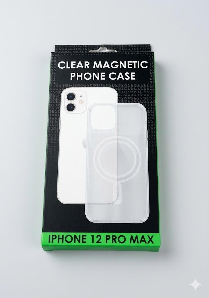 CLEAR MAGNETIC PHONE CASE For Iphone 12 Pro Max
