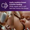 Philips Avent Natural Baby Bottles with Natural Response Nipples (Slow Flow, Flow 2), 4oz, 4-Pack, SCY900/04 (Clear)