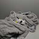 Homemate Heated Electric Blanket Queen Size - 84"x90" Heating Bed Blanket Throw with 10 Heating Levels 8 Hours Auto Off Fast Heating Over-Heat Protection Ultra Soft Flannel ETL Certified, Grey