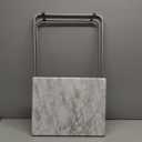 Garden 4 you Tv Trays, Folding Tray Table, Dinner Tray Table with No Assembly Required & Sturdy, Foldable Snack Eating Trays Table for Living Room, 15 x 18.9 x 26 in(White Marble,1PC)