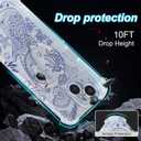 for iPhone 14 Case Clear Magnetic, Compatible with MagSafe, Ocean Marine Animals Pattern, Slim Shockproof Camera Lens Protection Phone Case for Women Men 6.1" - Blue