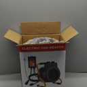 Greenhouse Heater with Digital Thermostat Controller, 1500W Green House Heater for PlantsElectric Grow Tent Heaters, Fast Heating with Overheat Protection, Space Heater for Flower Room, BK