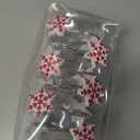 CHICTIE 12-Pack Red Snowflake Shower Curtain Hooks