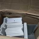 LOTUS & WINDOWARE 2.5-inch Cordless Faux Wood Blind, Plantation Style, 47" Wide x 48" Long, Smooth, Bright White  for Living Room, Bedroom, Interior Door Windows