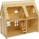 3D Puzzle House, Fantasy Villa Model Kit DIY Miniature Dolls House Kits Birthday Gift for Adults Teens (Duplex)