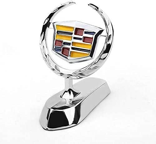 3D Fit Cadillac Emblem Car Logo Front Vehicle Hood Ornament Car Cover Chrome Eagle Badge for Cadillac Escalade XT5 XT6 CT5 CT4Car Accessories