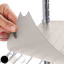 GORILLA GRIP ShelfGuard Wire Shelf Liner Compatible with Amazon Basics Shelving Unit, Set of 4 Waterproof Liners for Organizing Metal Rack Shelves, Kitchen Cabinets, Cupboard, Pantry, 14x36 Charcoal 