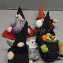 DraMosary Halloween Gnomes Plush Elf Decoration, 4PCS Handmade Reaper Witch Vampire Pumpkin Ghost Dolls for Halloween Table Ornament, Tiered Tray Decor, Party Favor, Trick or Treat (Hg4multi)
