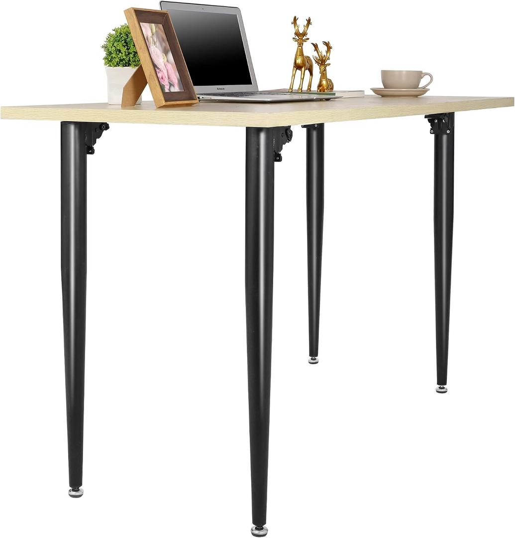 Folding Metal Table Legs 4 PCS, 28.7" Height Industrial Modern DIY Desk Legs, Heavy Duty Steel DIY Furniture Legs for Home, Kitchen, DIY Tables and Desks, Height: 28 Inch, Diameter: 2 Inch