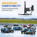 Passenger Side Brake Pedal Assist Device, Dual Control Brake Pedal for Student Driving Instructor and Driver Education Learn to Drive with Base Bracket - Universal No Drilling Required