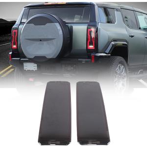Car Rear Tail Light Cover Compatible with Hummer EV SUV 2024 2025 2026 Smoked Taillight Shell Trim Cover Tail Lamp Shell Shade Protective Cover Rear Light Decorative Exterior Accessories