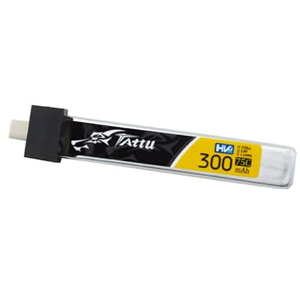 Buddy RC Tattu 300mAh 1S 75C 3.8V High Voltage Lipo Battery Pack with JST-PHR 2.0 Plug (6pcs)