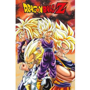 Trends International Dragon Ball Z - Saiyans Wall Poster, 34L x 22.4W, Unframed Version