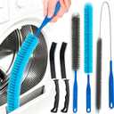 Dryer Vent Cleaner Kit - Long Dryer Vent Cleaning Brush, Dryer Lint Cleaner Remover Refrigerator Long Coil Cleaning Kit - Appliance Brush - AC Cleaning Brush Set for Household Tools