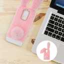 Mikikit Protective Phone Case for G Play 6.65 Inch Lightweight Fluffy Bunny Soft Cover Scratch Resistant Smartphone Shell Cute Animal Design (Pink)