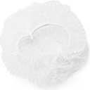 RLECS 100PCS 18cm Disposable White Caps Polypropylene Non Woven Hairnet Elastic Dust Cover Ideal for Food Processing Laboratory Plant Work