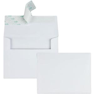 Quality Park A2 Invitation Envelopes with Self Seal Closure, 4-3/8" x 5-3/4", 24lb White, Quarter Fold Sized Envelopes Ideal for Invitations, Photos, Announcements and Greeting Cards, 100/Box (10740)
