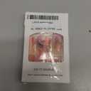 24 Pcs Press on Nails Long Length Square Fake Nails Light Pink Glittering False Nails with Three-Dimensional Butterfly Rhinestone Design Glossy Stick on Nails Acrylic Nails for Women and Girls