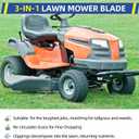 GICOOL 532134149 422719 Mower Blades for Craftsman 42 inch Deck Mower, Fits Craftsman Riding Mower LT1000 LT2000 with 5-Point Star Hole, Replace 134149 424752