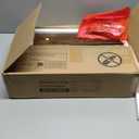 Blanket Ladder for Living Room, Decorative Quilt Rack with 4 Removable Hooks, 5-Tier Farmhouse Ladder Holder Shelf Organizer for Bedroom, Rustic Brown and Black 02101BBR