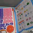 Magnetic Fraction Educational Puzzle, Magnetic Fraction Demonstration Book with Fraction Tiles & Circles, Montessori Fraction Manipulatives for Elementary School, Maths Learning Toys for Kids (Turquoise (8.86 X 7.09 In))