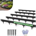 20.8FT Metal Landscape Edging, 5-Pack 50"L x 5"H Rust-Proof Border