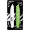 COVERGIRL Clump Crusher Mascara + Mascara Primer Bundle, 20X More Volume, Double Sided Brush, Long-Lasting Wear - 800 Very Black + 780 Neutral White Primer (Twin Pack)