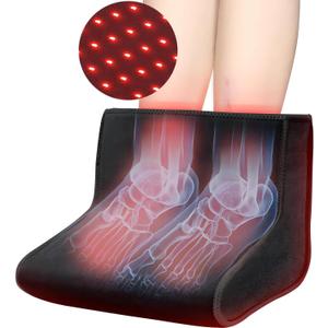 Monaggio New Red Light Therapy for Feet Neuropathy  320 Dual-Wavelength LEDs, Infrared Therapy for Foot & Ankle, Adjustable Timer & Power, Relief for Plantar Fasciitis & Neuropathy Pain (Black)