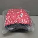 Dog Car Seat for Console - Memory Foam Pet Booster Seat for Small Medium Dogs Up to 21 lbs - SUV Truck Center Console Dog Seat with Safety Leash & Storage Pockets - Washable Cover (Large Rose Red)