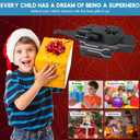 Spider Web Shooters, Web Launcher with Gloves, Realistic Web-Slinging Action Safe and Fun Superhero Toy for Men and Kids - Black