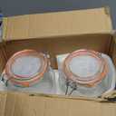 2 Pack 79oz Glass Jar with Lid(2350ML), 0.6 Gallon Mason Jars Wide Mouth with Airtight Lid, Glass Pickle Jar for Food Storage, Cookies, Pickling, Kombucha(Includes 2 Spare Seals)