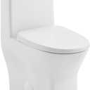 Sublime II One-Piece 12" Rough-in 1.1/1.6 GPF Dual Top Flush Round Compact Toilet in Glossy White