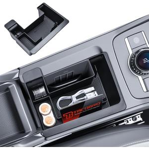 TACORBO Center Console Tray Compatible with Volkswagen Tiguan 2025 2026, Front Console Organizer VW Tiguan 2025 2026 Accessories,Coin Holder ABS Console Storage Box Tray