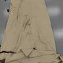 Outdoor Patio Furniture Cover - Heavy Duty Waterproof 600D Tough Canvas Protector for Rectangular Table Cover, All-Season Dining Table and Chair Covers (84L x 44W x 28H Inch) (Beige & Brown)