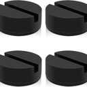 Floor Jack Pad Adapter 4 Ton Universal Rubber Slotted Frame Rail Pinch welds Protector for Floor Jack (4 Pack)