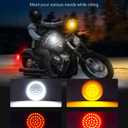 Benlari New Version1157 LED Turn Signals Bulbs, 2" Front Rear Lights with Smoked Lenses Fit for Harley Davidson Touring Dyna Softail Sportster Street Glide Road Glide Road King Iron 883 1200 72 48