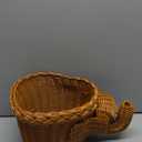 Prosumers Choice Storage Basket - Woven Wicker Basket for Snacks - Bread Baskets for Serving - Decorative - Empty Gift - Snack Baskets - 11.8x7.8x6.3 inch (Elephant)