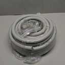 1/2inch 50ft Liquid-Tight Conduit and Connector Kit,Flexible Non Metallic Liquid Tight Electrical Conduit Kit with 5 Straight and 3 90-Degree Connector Fittings,1/2 in. Dia