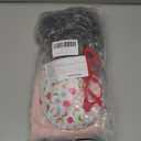 100 Days of School Costume for Girls, Old Lady Costume for Kids, Granny Grandma Dress Up (3-4yr, Pink-set 3)