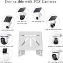Corner Camera Mount Compatible with eufy SoloCam S340/E30/E42,eufy 4G LTE Cam S330,to Achieve a 270 Wider View of Exterior Wall Corner,Bracket for PTZ Camera Outdoor Indoor,Stainless Steel,2 PCS