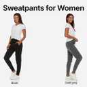BottomLine 2 Pack Sweatpants Women, Comfortable Womens Sweatpants, Fleece Womens Joggers(Small, Combo 1)