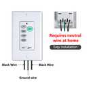 UC9050T Fan Remote, Enhanced Universal Ceiling Fan & Light Wall Control: 3-Speed Fan Regulator with Full-Range Dimmer. CHQ9051T & UC-9050T