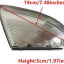 Front Mirror Turn Signal Puddle Light for Dodge Ram 1500 2009-2018,Side Marker LED Light Lamp Assembly for Ram Replace 68064949AA/48AA (Left (Driver) Side)