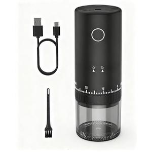 CEVING First Grind-While-Charging Rechargeable Coffee Grinder, 1.7X Faster Grinding with 38 External Adjustable Settings, Conical Ceramic Burrs & 2000mAh Battery, Portable for Travel, Camping, etc.