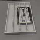 MinBoo Bamboo Coffee Pod Storage Holder Drawer Insert for Counter Compatible with Vertuoline Capsules for Kitchen, Home, Office, Coffee Station, White