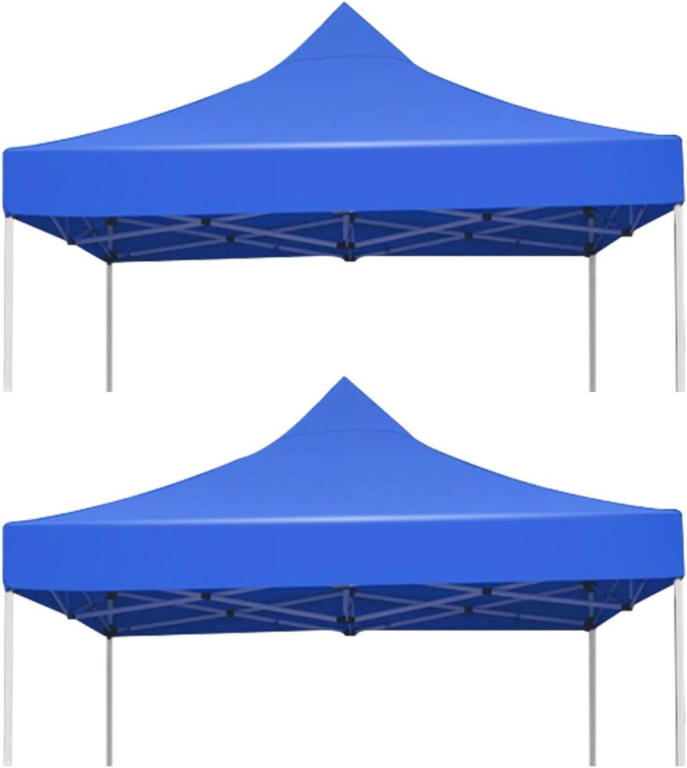 2 Pcs Canopy Top Replacement Cover, 114.17 x 114.17 inches Canopy Cover Waterproof Sunshade Top Outdoor Canopy Replacement Parts for Outdoor Garden Patio Picnic Camping (Blue)