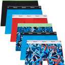 Hanes boys Originals Boxer Briefs, Stretch Cotton Underwear, Assorted, 6-pack, Size L
